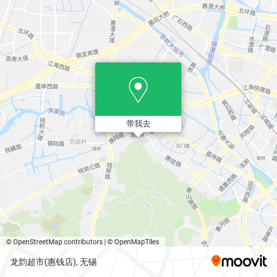 龙韵超市(惠钱店)地图