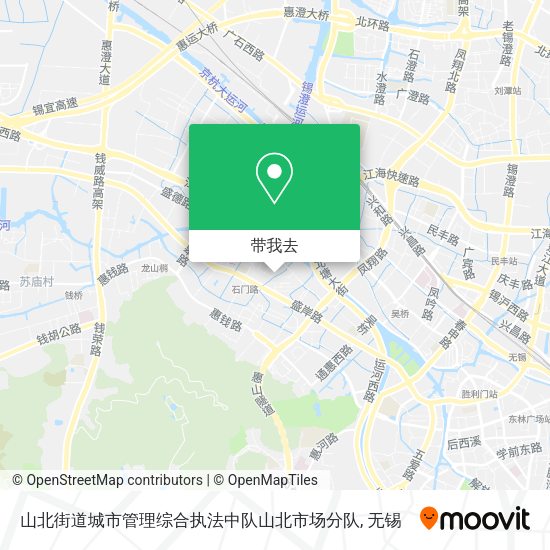 山北街道城市管理综合执法中队山北市场分队地图