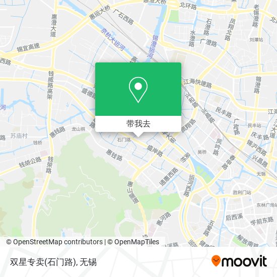 双星专卖(石门路)地图