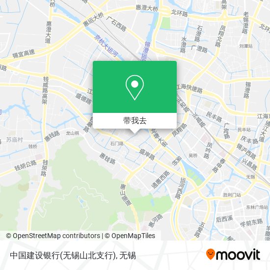 中国建设银行(无锡山北支行)地图