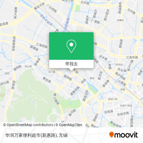 华润万家便利超市(新惠路)地图