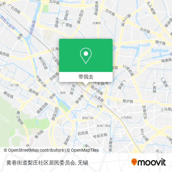 黄巷街道梨庄社区居民委员会地图