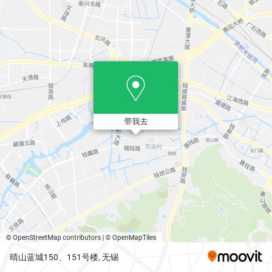晴山蓝城150、151号楼地图