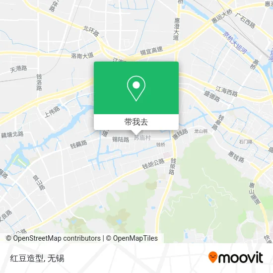 红豆造型地图