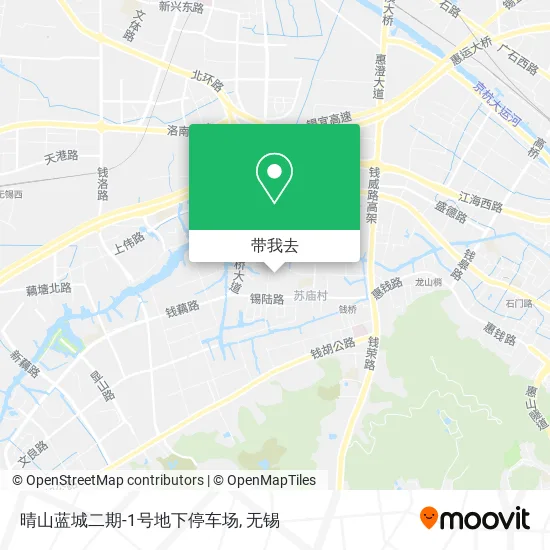 晴山蓝城二期-1号地下停车场地图