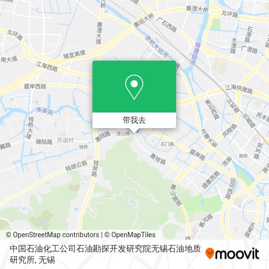中国石油化工公司石油勘探开发研究院无锡石油地质研究所地图
