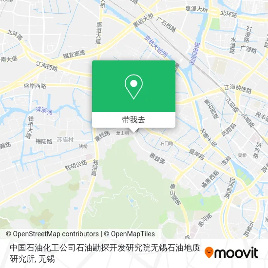 中国石油化工公司石油勘探开发研究院无锡石油地质研究所地图