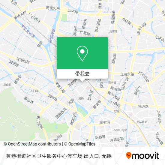 黄巷街道社区卫生服务中心停车场-出入口地图