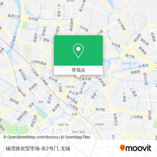 锡澄路农贸市场-东2号门地图