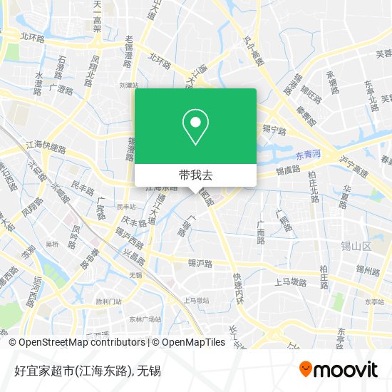 好宜家超市(江海东路)地图