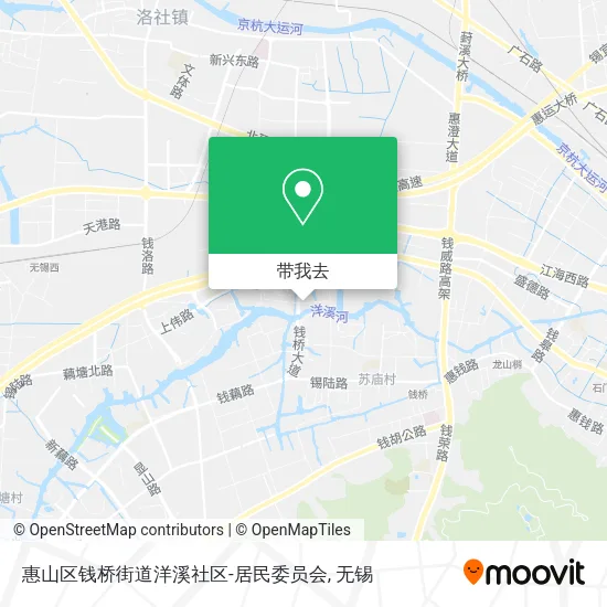 惠山区钱桥街道洋溪社区-居民委员会地图