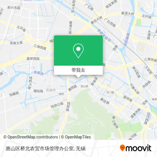 惠山区桥北农贸市场管理办公室地图