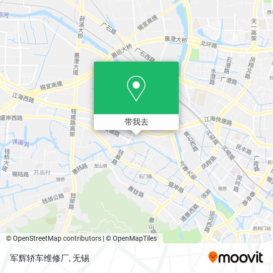 军辉轿车维修厂地图