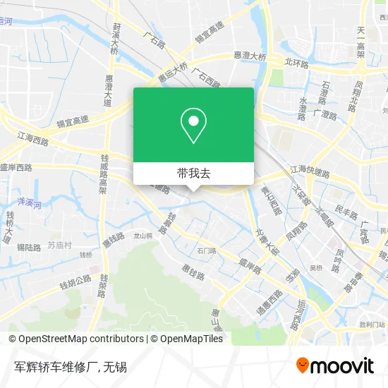 军辉轿车维修厂地图