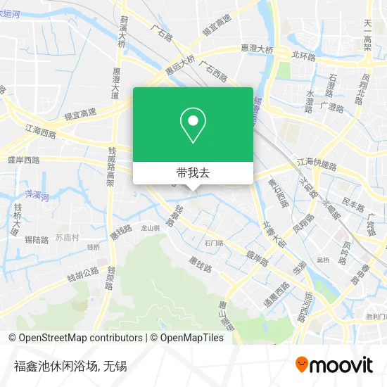 福鑫池休闲浴场地图