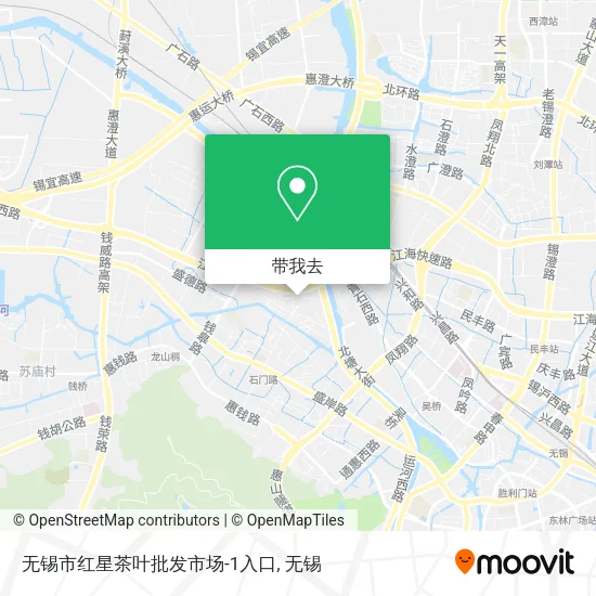 无锡市红星茶叶批发市场-1入口地图