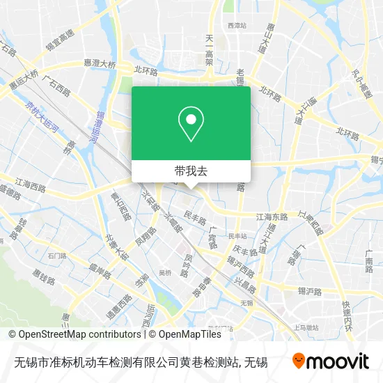 无锡市准标机动车检测有限公司黄巷检测站地图