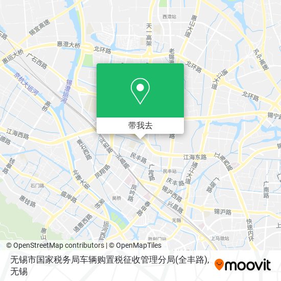 无锡市国家税务局车辆购置税征收管理分局(全丰路)地图