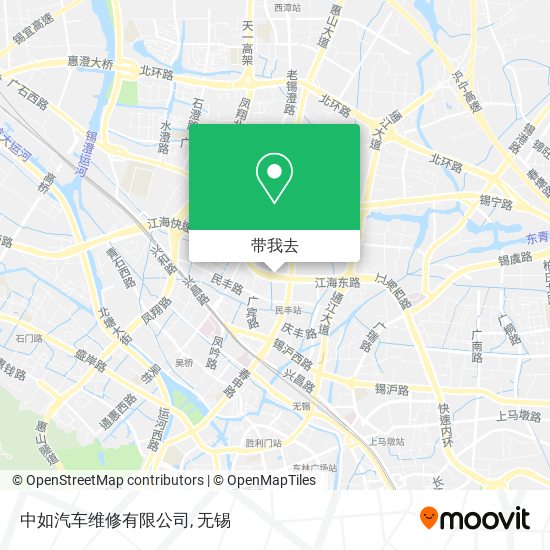 中如汽车维修有限公司地图