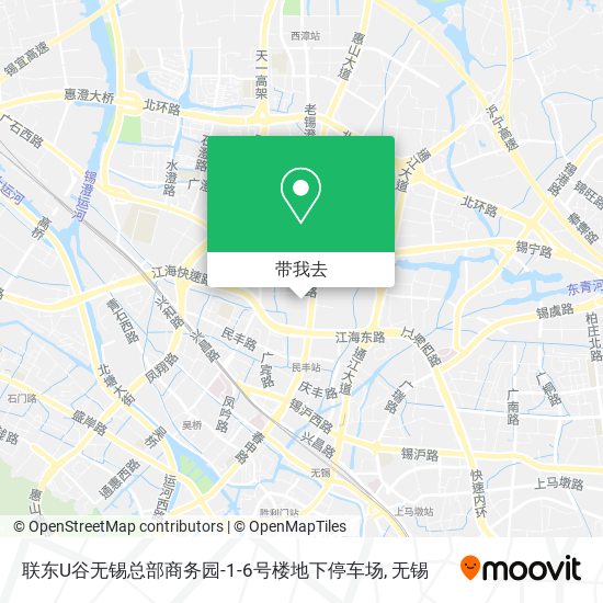 联东U谷无锡总部商务园-1-6号楼地下停车场地图