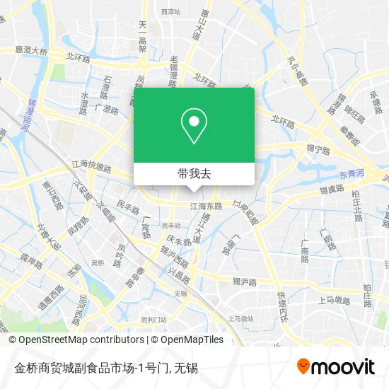 金桥商贸城副食品市场-1号门地图