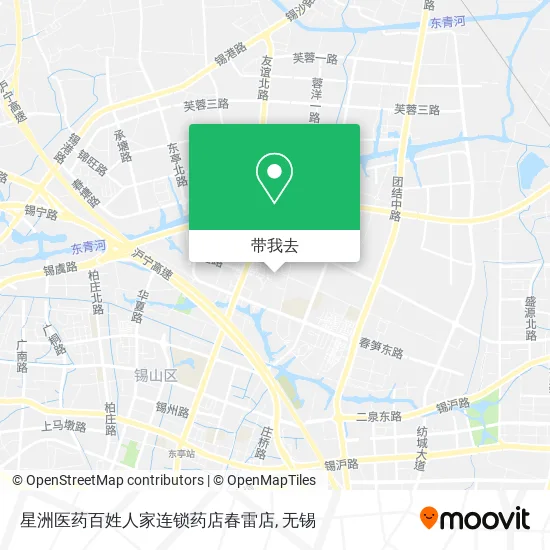 星洲医药百姓人家连锁药店春雷店地图