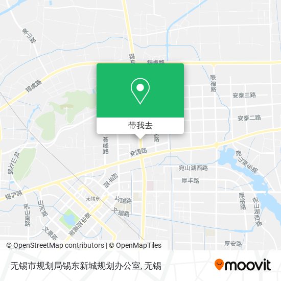 无锡市规划局锡东新城规划办公室地图