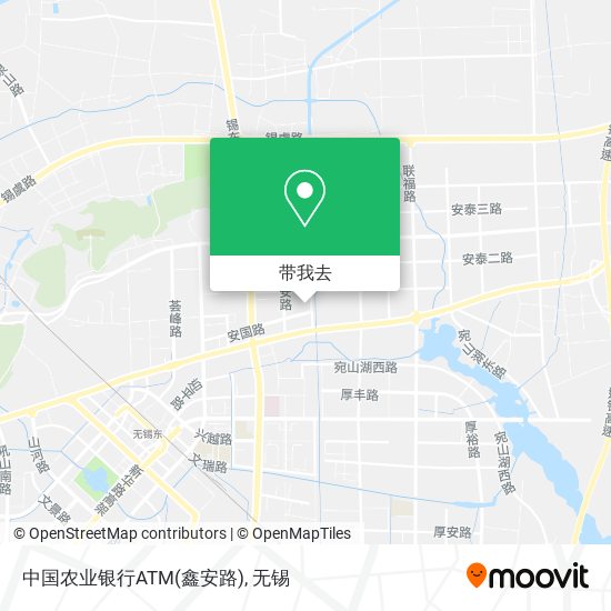 中国农业银行ATM(鑫安路)地图