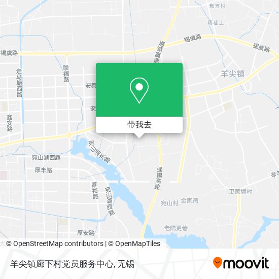 羊尖镇廊下村党员服务中心地图
