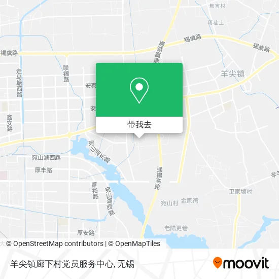 羊尖镇廊下村党员服务中心地图