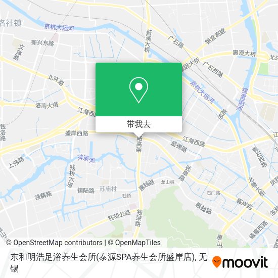 东和明浩足浴养生会所(泰源SPA养生会所盛岸店)地图