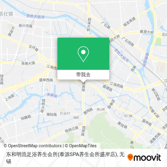 东和明浩足浴养生会所(泰源SPA养生会所盛岸店)地图
