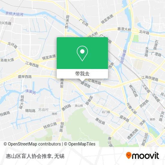 惠山区盲人协会推拿地图