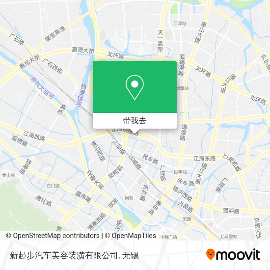 新起步汽车美容装潢有限公司地图