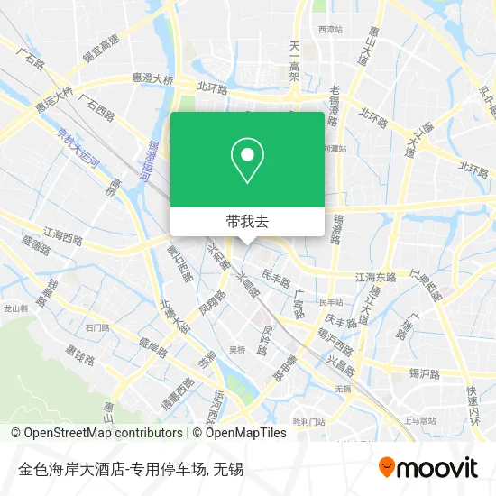 金色海岸大酒店-专用停车场地图