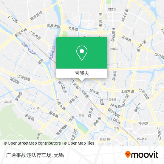 广通事故违法停车场地图