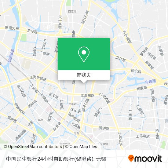 中国民生银行24小时自助银行(锡澄路)地图