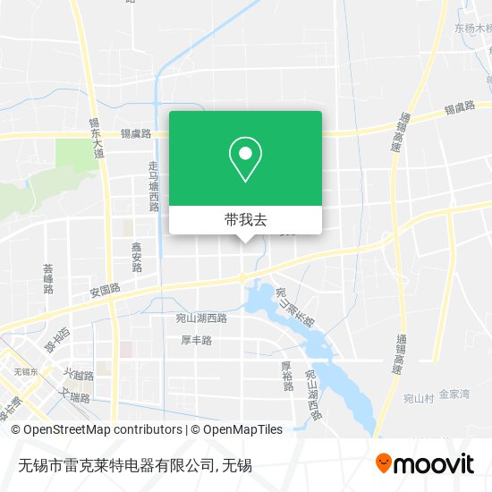 无锡市雷克莱特电器有限公司地图