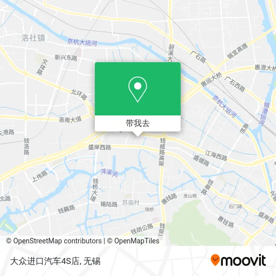 大众进口汽车4S店地图