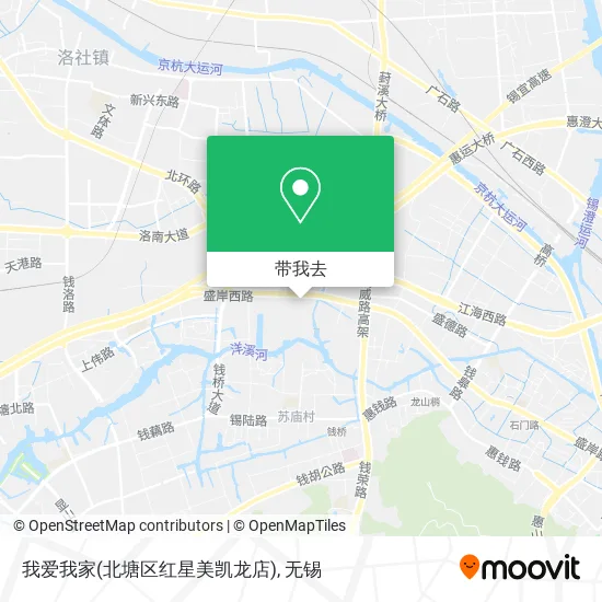 我爱我家(北塘区红星美凯龙店)地图