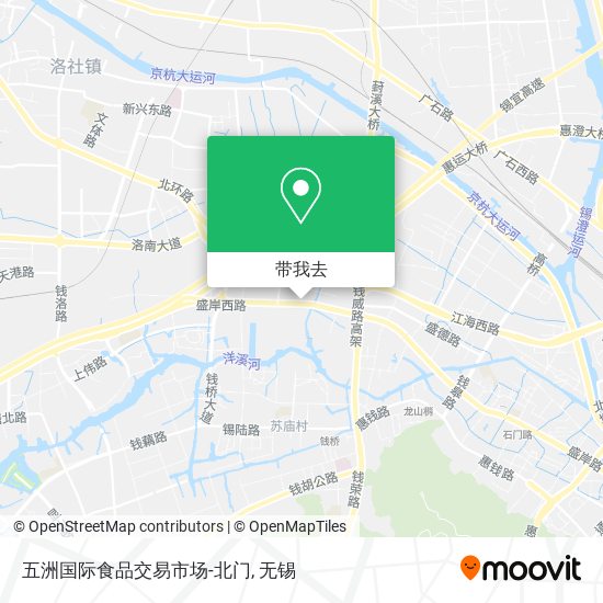 五洲国际食品交易市场-北门地图