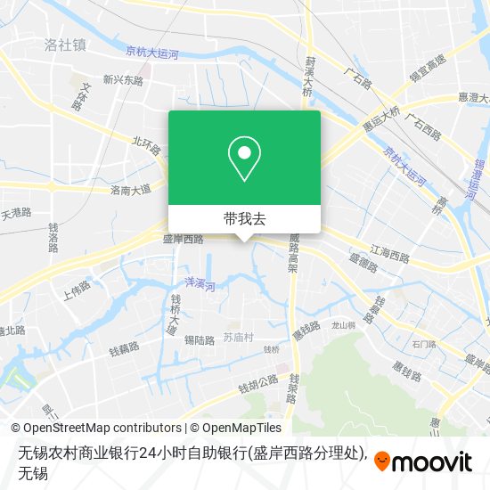 无锡农村商业银行24小时自助银行(盛岸西路分理处)地图