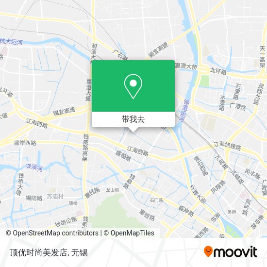 顶优时尚美发店地图