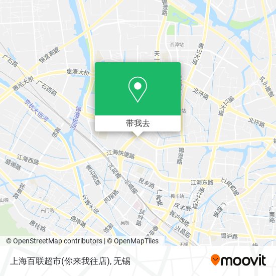 上海百联超市(你来我往店)地图