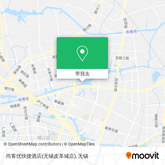 尚客优快捷酒店(无锡皮革城店)地图