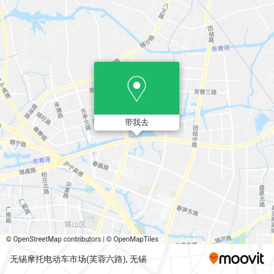 无锡摩托电动车市场(芙蓉六路)地图