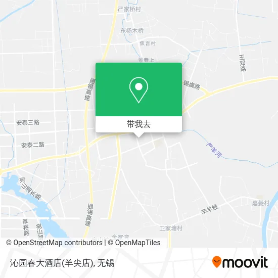 沁园春大酒店(羊尖店)地图