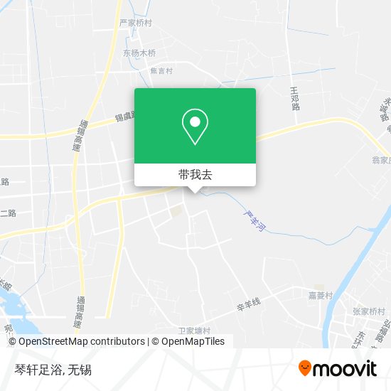 琴轩足浴地图