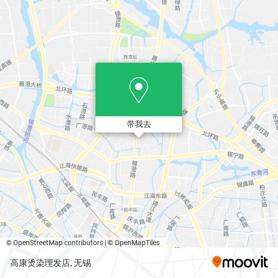 高康烫染理发店地图
