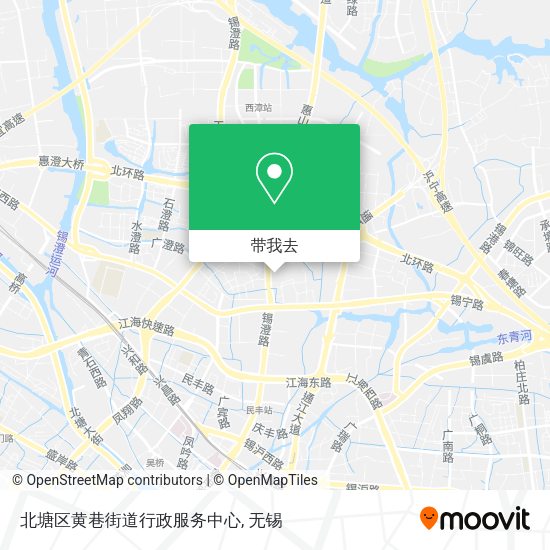 北塘区黄巷街道行政服务中心地图